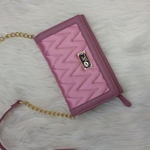 Betsey Johnson Pink Crossbody Purse